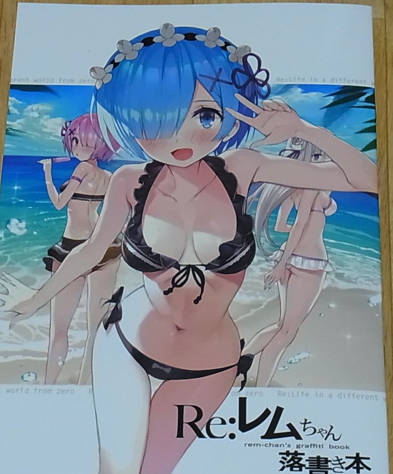 Makarontaitei Re Zero Starting Life in Another World Fan Color Art Book Re Rem Chan rakugaki hon