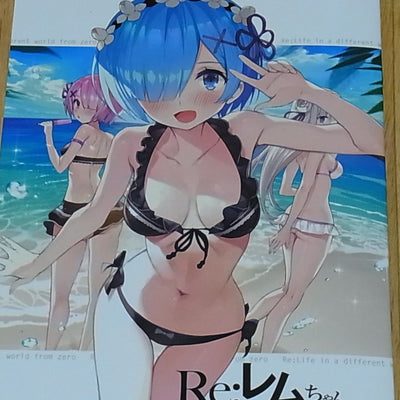 Makarontaitei Re Zero Starting Life in Another World Fan Color Art Book Re Rem Chan rakugaki hon