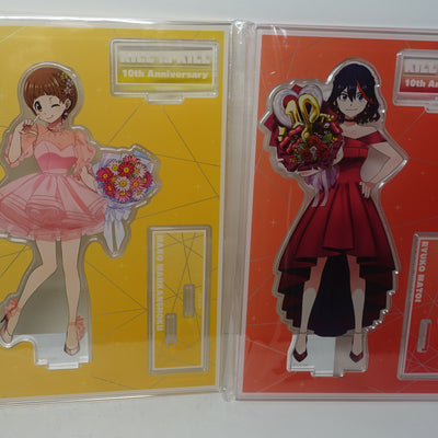 Kill la Kill 10th Aniv Acrylic Stand Figure Set Tower Record Exclusive Ryuko Mako Satsuki