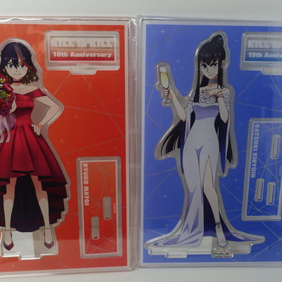 Kill la Kill 10th Aniv Acrylic Stand Figure Set Tower Record Exclusive Ryuko Mako Satsuki