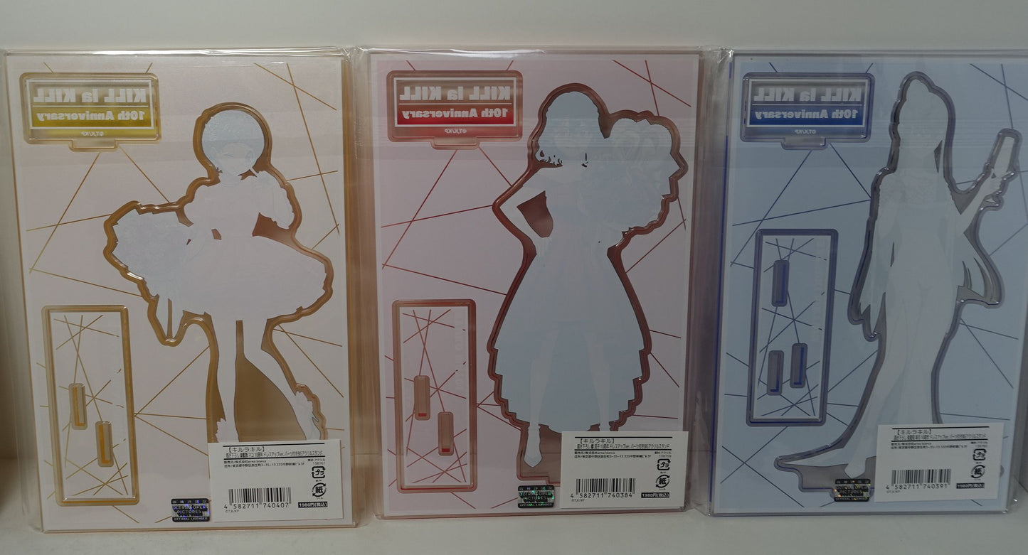 Kill la Kill 10th Aniv Acrylic Stand Figure Set Tower Record Exclusive Ryuko Mako Satsuki