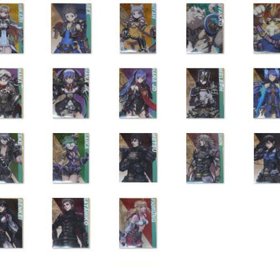 Nintendo Store Xenoblade2 A3 Size Plastic Clear Poster Xenoblade 18 pieces set