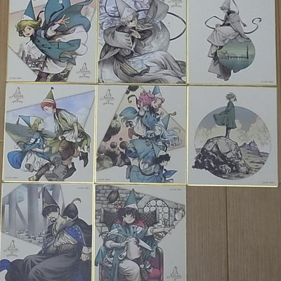 Kamome Shirahama ATELIER OF WITCH HAT Shikishi Art Board Complete 8 Set