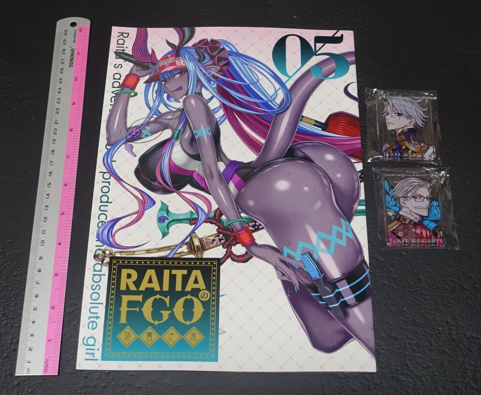 Raita Fate Grand Order FGO Designer's Fan Art Book 5 & Moriarty Key Strap C102