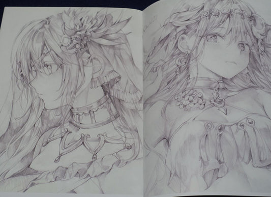 Sashiminekoya Momoko hololive Hakui Koyori Designer's Art Book Sketch Book C101