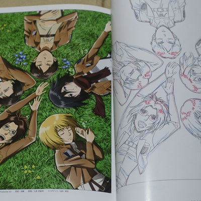 WIT STUDIO Attack on Titan Illustration Art Book vol.1 & 2 Set