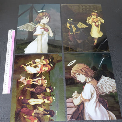 Haibane Renmei 30 x 21 cm PVC Clear Poster 4 Pieces Set Yoshitoshi Abe