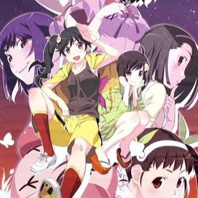 Bakemonogatari 51 x 72 cm Tapestry Nekomonogatari Black