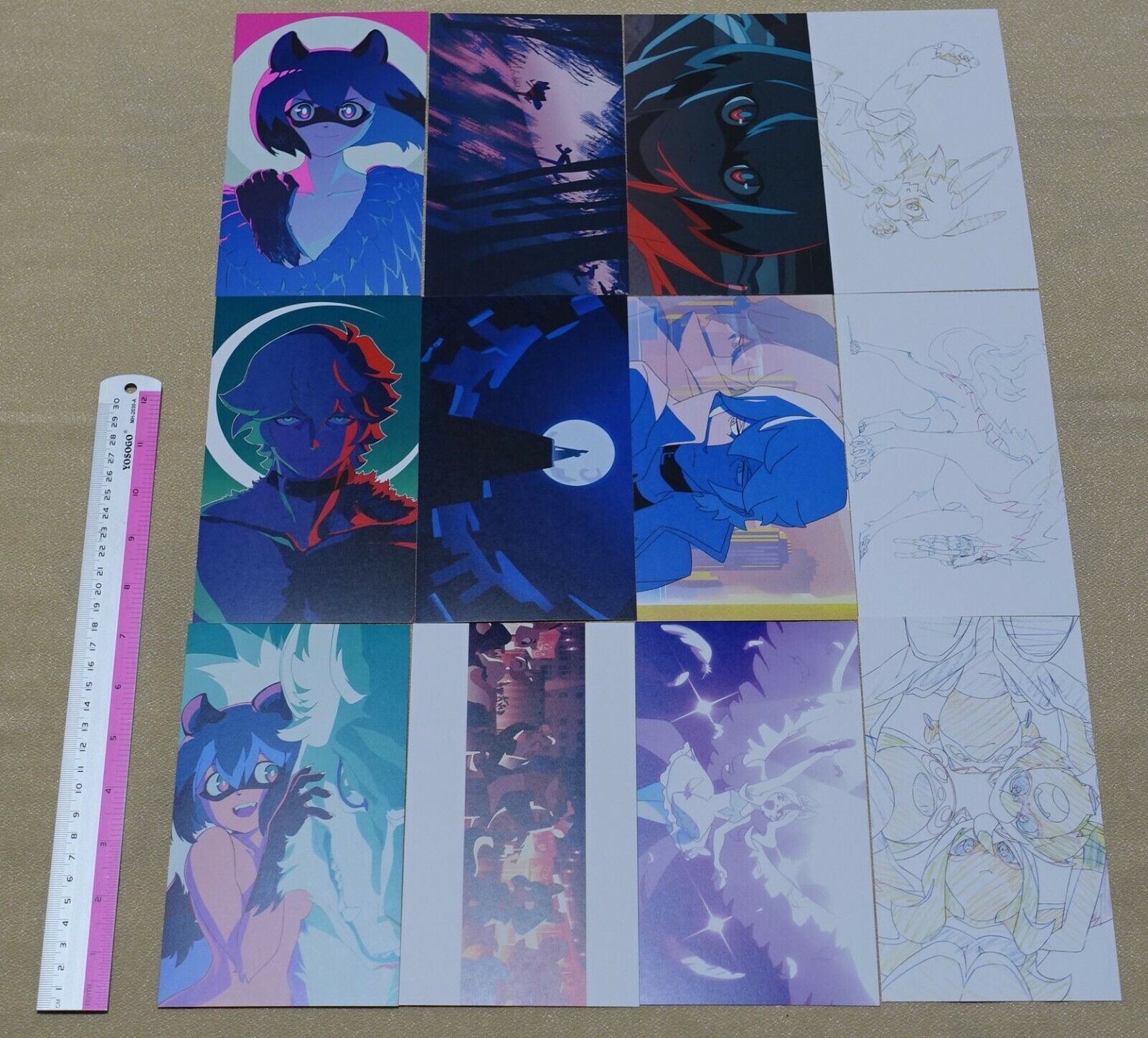 BNA Animation Special Post Card 12 Piece Complete Set