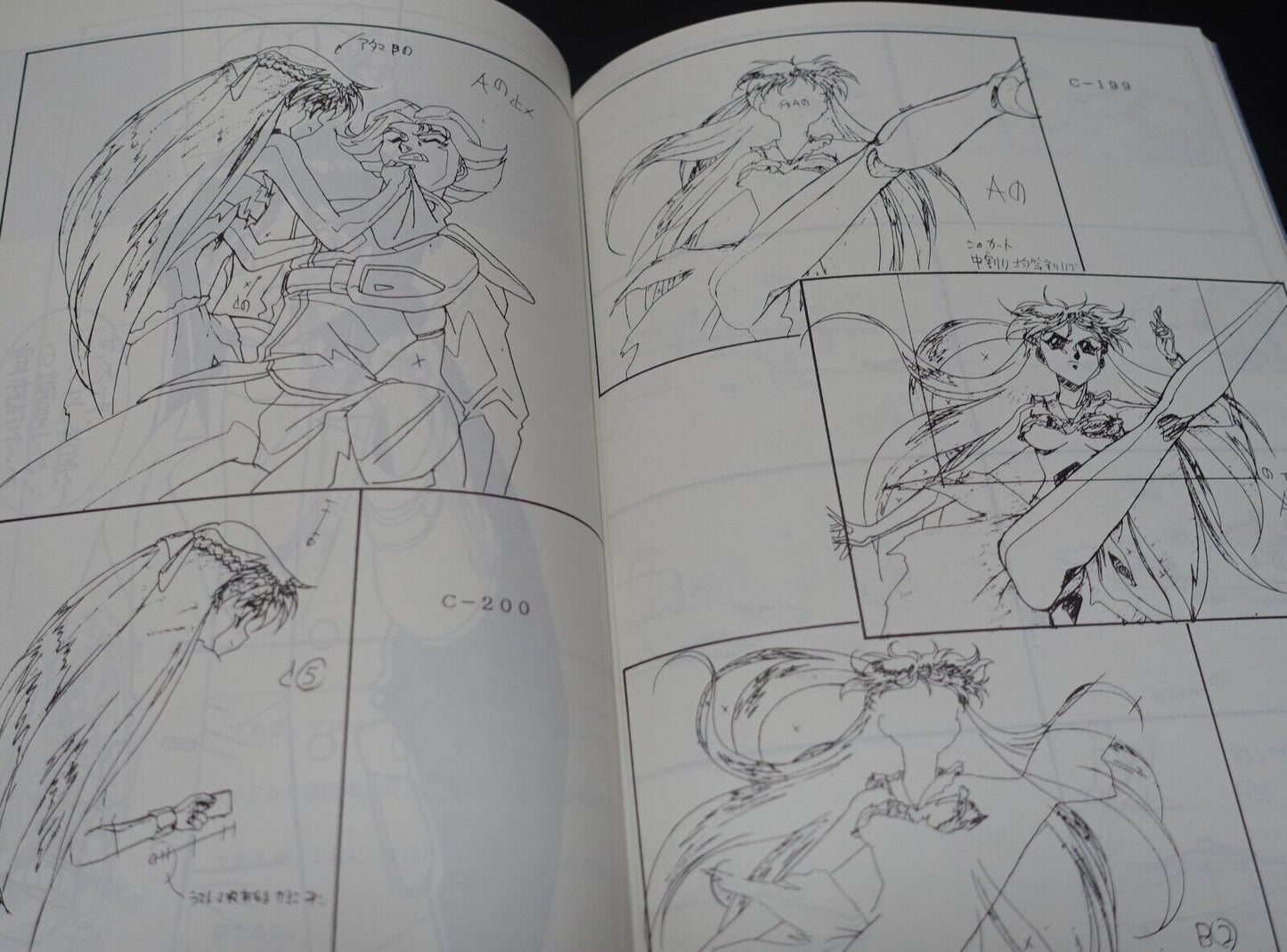 Takuji Yoshimoto Tenchi Muyo & Dirty Pair Flash Key Frame Art Book ABARTH