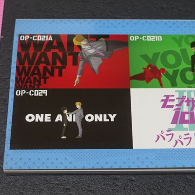 BONES Mob Psycho 100 3 Key Frame Art Mini Flip Book