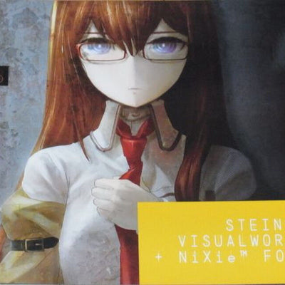 huke HWB SteinsGate VISUAL WORKS 1.5 + NiXie Font Kit w CD-ROM Steins Gate