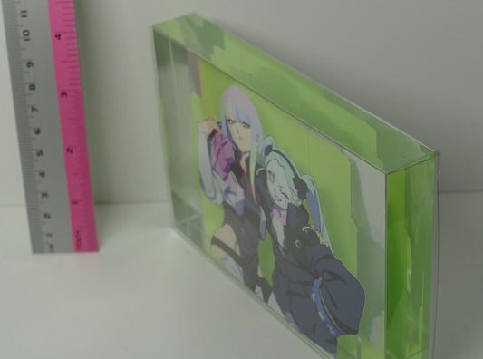 Studiio Trigger Cyberpunk Edgerunners Lucy & Rebecca Acrylic Block