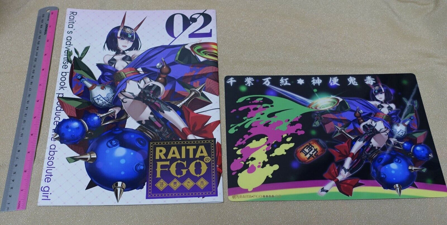 Honjou Raita Fate FGO Designer's Fan Art Book Rakugaki hon vol.2 & PVC Art Board