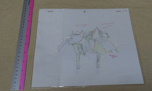 Cel & Raw Key Frame Art The Slayers Rina & Naga B14 Japanese Animation