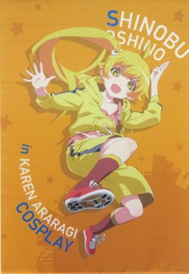 Bakemonogatari 51 x 72 cm Tapestry Shinobu Oshino Karen Costume