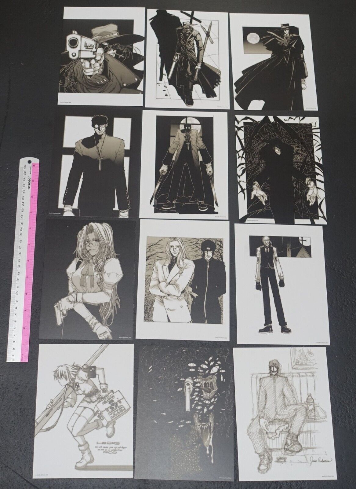 HELLSING Art Card 13 pieces set The artwork of KOUTA HIRANO from original comic