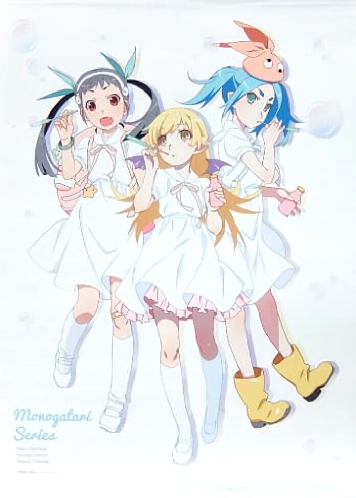 Bakemonogatari 59 x 84 cm Tapestry Shinobu Mayoi Yotsugi SHAFT TEN