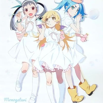 Bakemonogatari 59 x 84 cm Tapestry Shinobu Mayoi Yotsugi SHAFT TEN