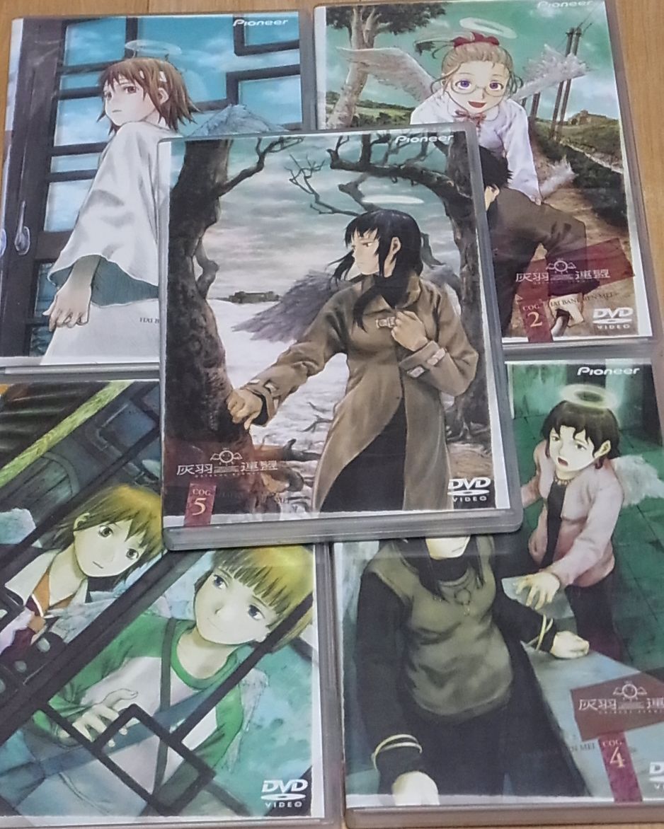 Animation Haibane Renmei DVD vol.1-5 Complete Set with Boolet & CD