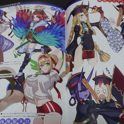 Honjou Raita Fate FGO Designer's Fan Art Book Rakugaki hon 1-4 & Booklet Set