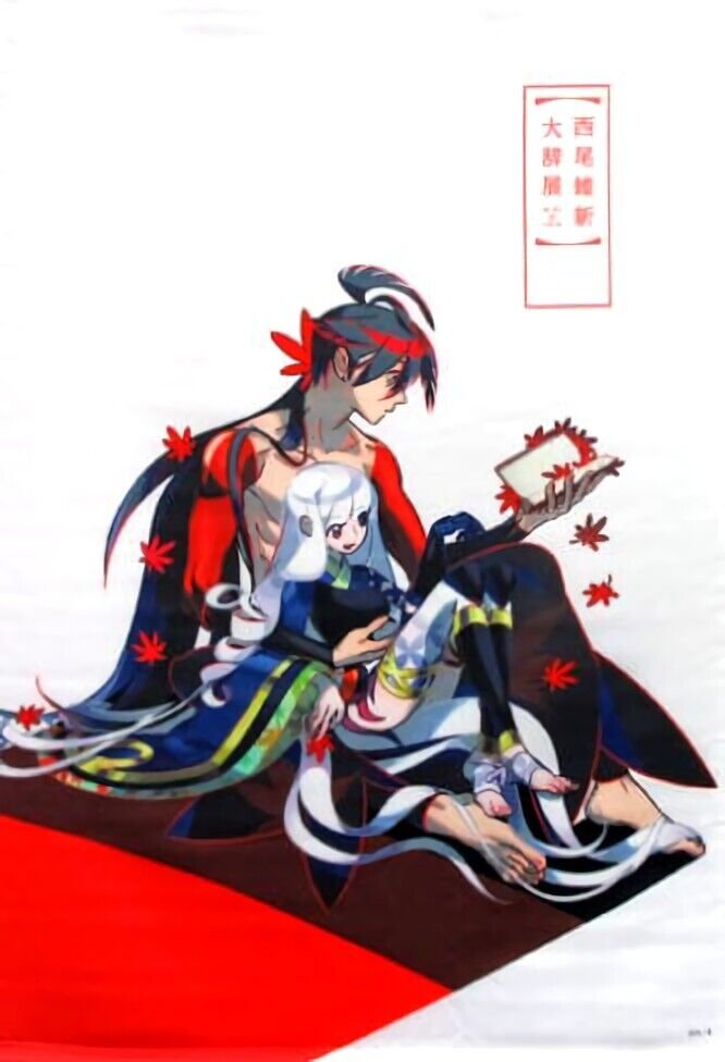 Katanagatari 51 x 72 cm Tapestry Togame & Shichika ISIN NISHIO Exhibition Event