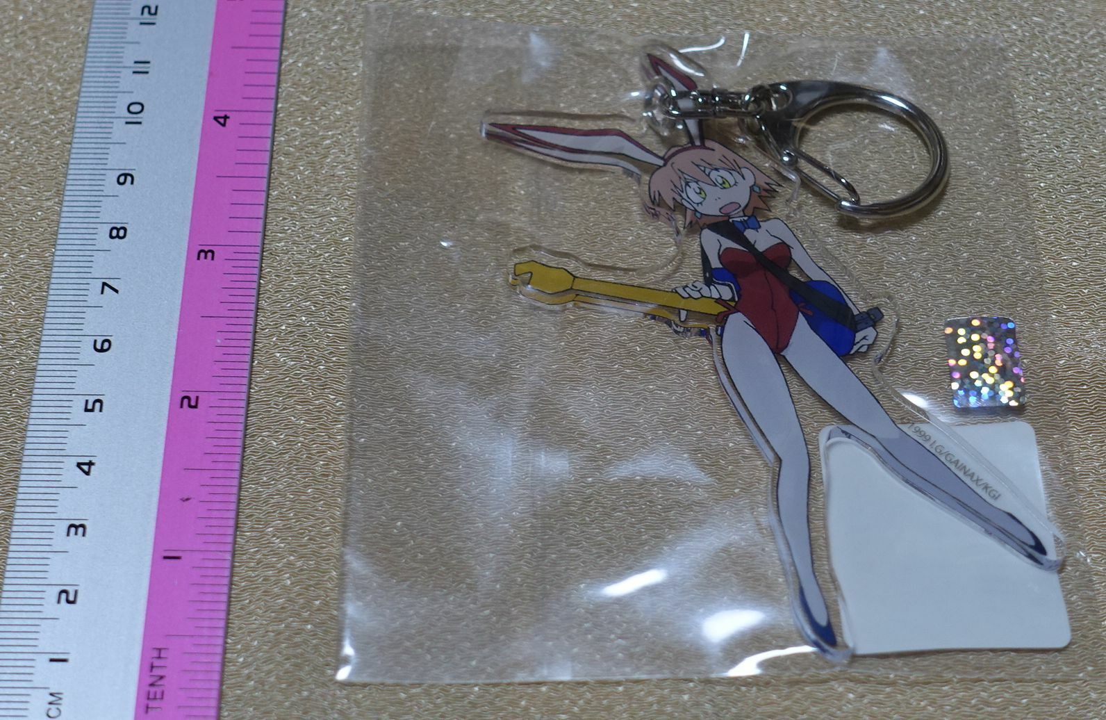 Gainax Official FLCL Acrylic Key Chain Haruko Haruhara
