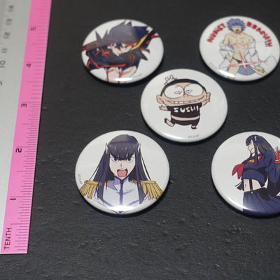 SUSHIO Exhibition Event Item Steel Badge 5 Set Kill La Kill
