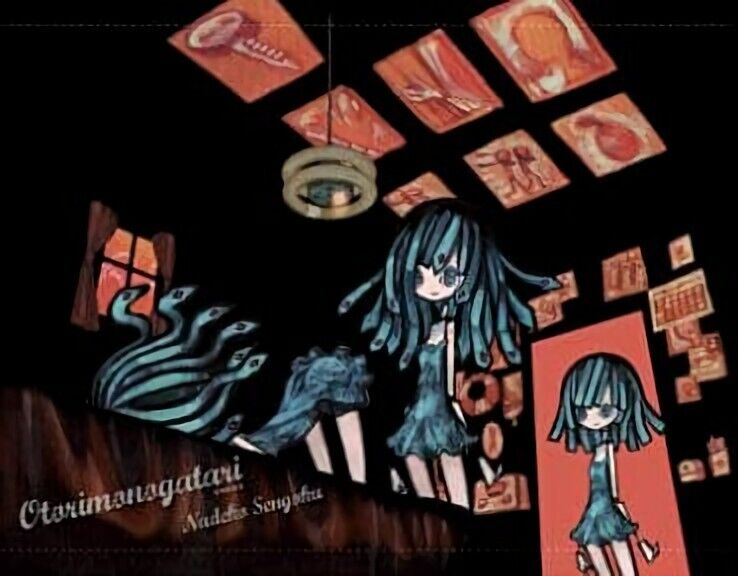 Hajime Ueda Art Tapestry Owarimonogatari 51 x 72 cm Bakemonogatari Nadeko