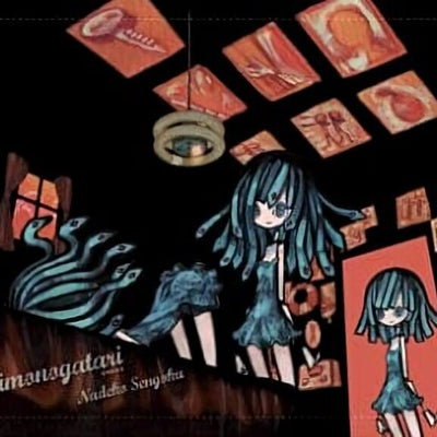 Hajime Ueda Art Tapestry Owarimonogatari 51 x 72 cm Bakemonogatari Nadeko