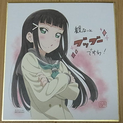 LOVE LIVE! SUNSHINE!! MOVIE SHIKISHI ART BOARD 10PIECES COMPLETE SET