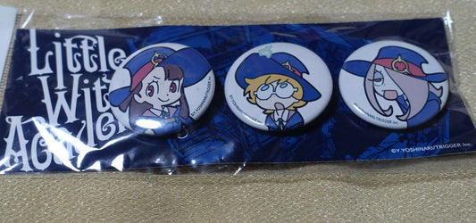 Little Witch Academia Steel Badge Set Akko Lotte Sucy
