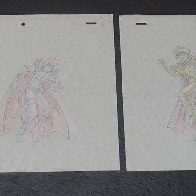 Cel & Raw Key Frame Art The Slayers Rina & Naga D6 & E6 Japanese Animation