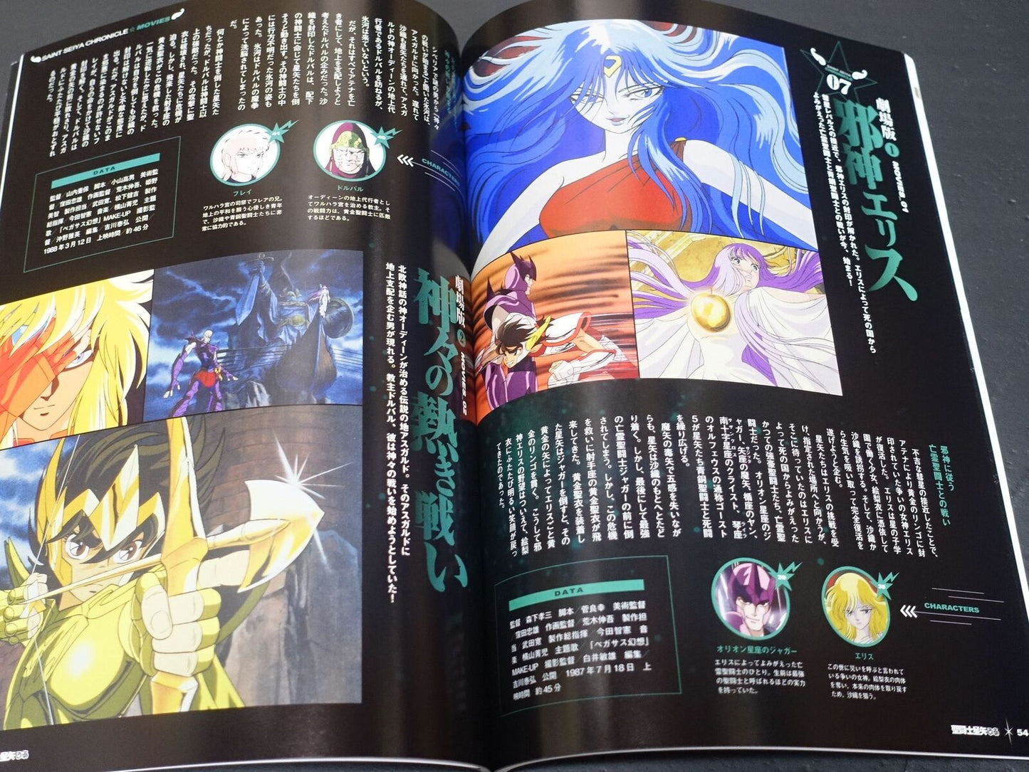 Saint Seiya PIA Setting Art Story Guide Staff Interview Folded Big Poster
