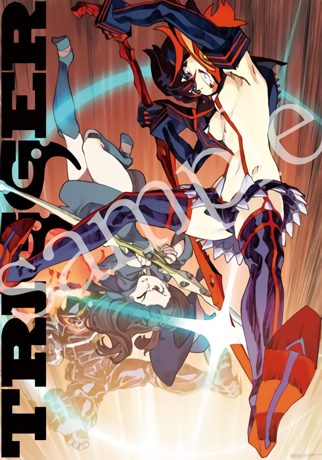 TRIGGER EXPO Key Visual B2 SIZE Poster Kill la Kill & Little Witch Academia