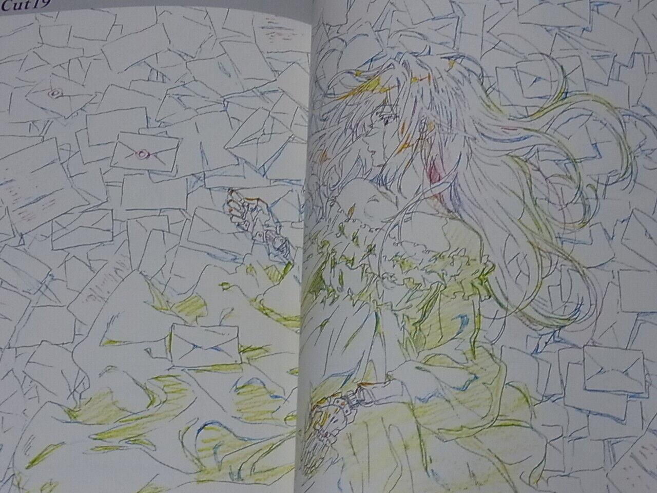 Violet Evergarden Animation Line Drawings Collection Art Book