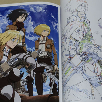 WIT STUDIO Attack on Titan Illustration Art Book vol.1 & 2 Set