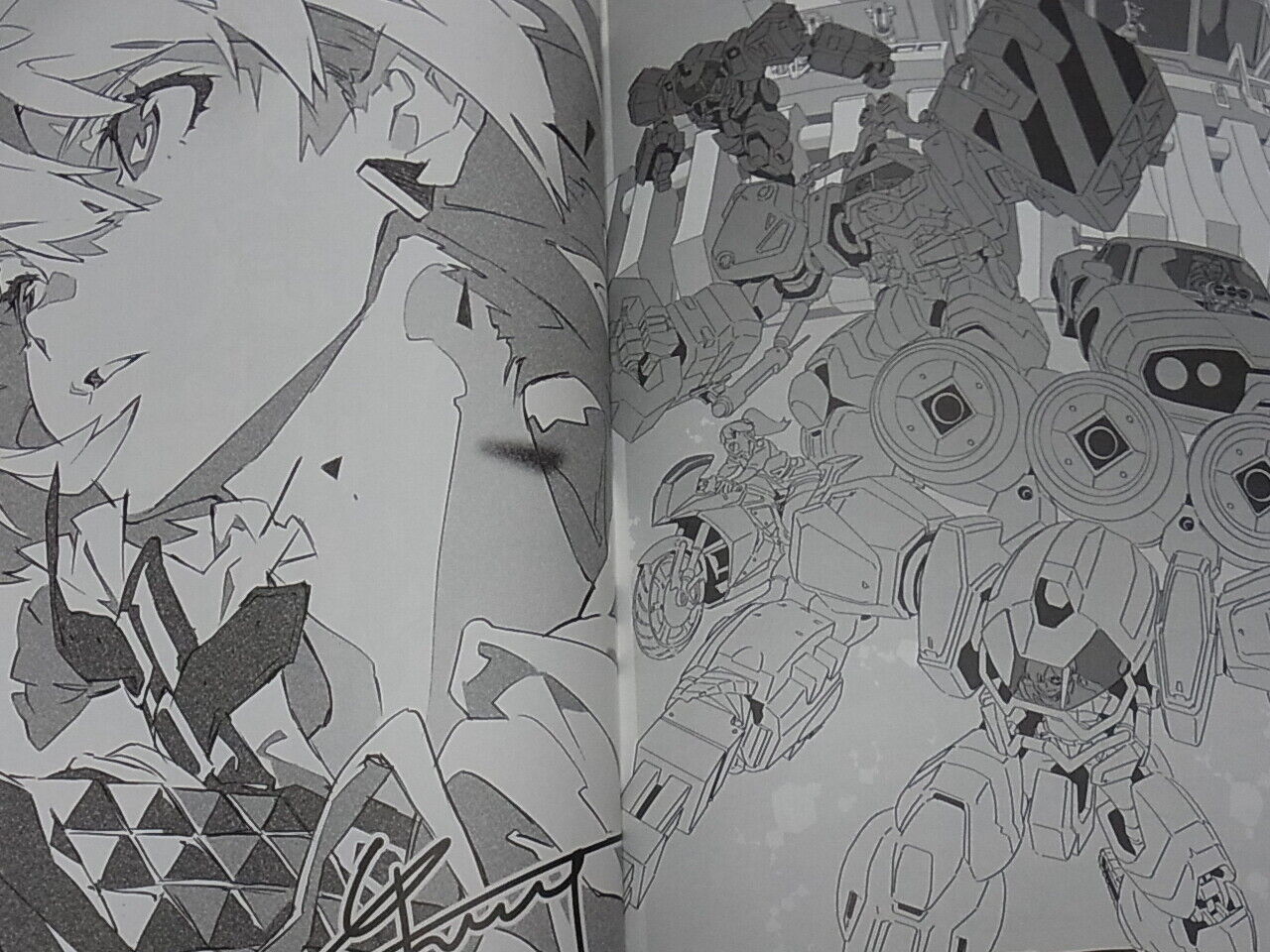 TRIGGER PROMARE STAFF ILLUSTRATION ART BOOK Kami , Douzen 82 page