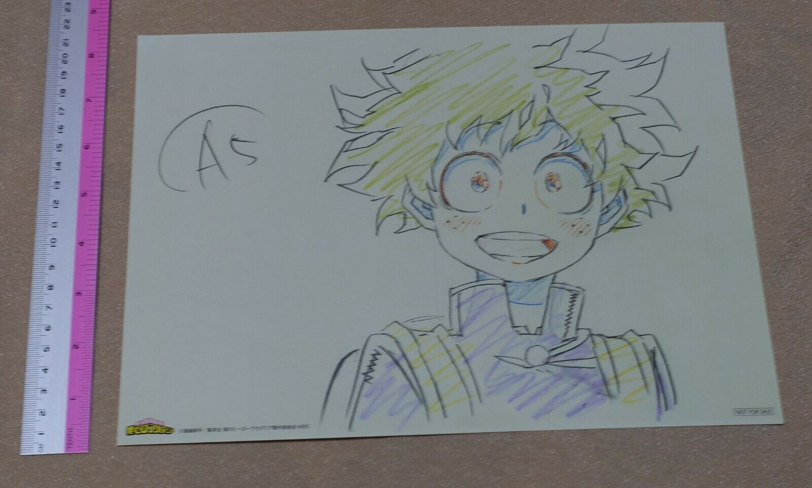 My Hero Academia Print Key Frame Art Sheet Izuku Midoriya A