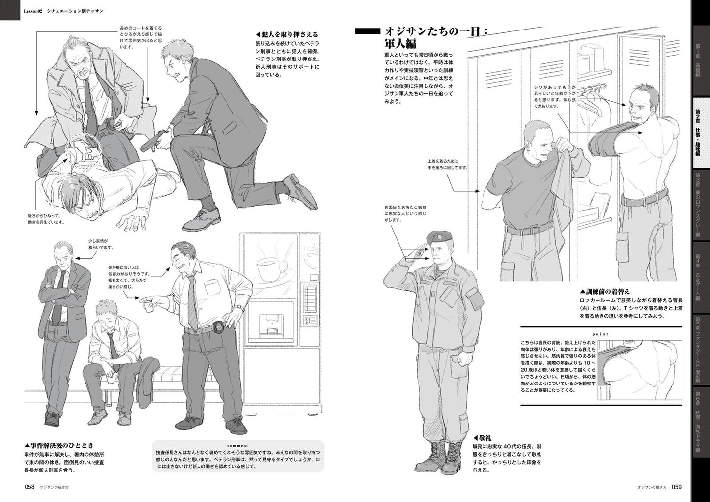 How to draw an old man
