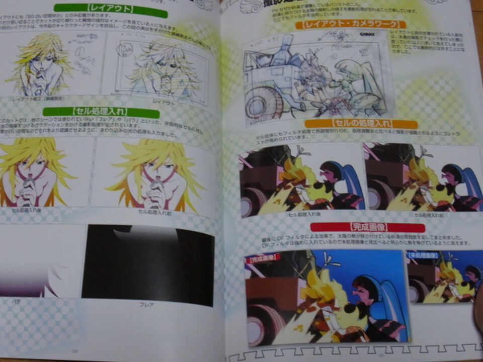 Animation Panty and Stocking Film technique commentary book RARE