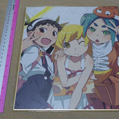 Akio Watanabe Owari Monogatari Bakemonogatari Print Shikishi Art Board
