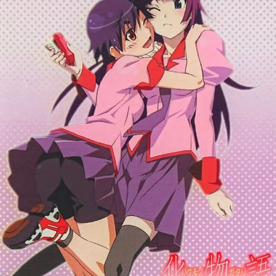 Bakemonogatari 30 x 40 cm Tapestry Hitagi & Suruga