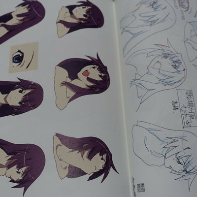 Bakemonogatari Production Note characters White Special Edition