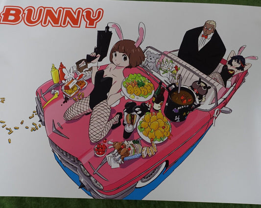 Sushio KILL LA KILL Art Poster Ryuko & Mako Bunny 51x 72 cm Event Exclusive