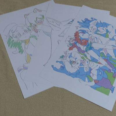 BNA Reproduction of Key Frame Art Sheet 3 piece Set