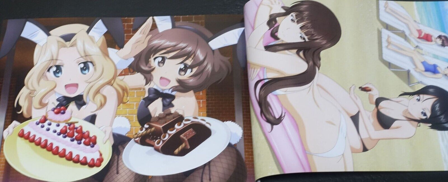 GIRLS und PANZER Characters Official Art Works Sensha-do Shoujo Syashin Syuu 1-4