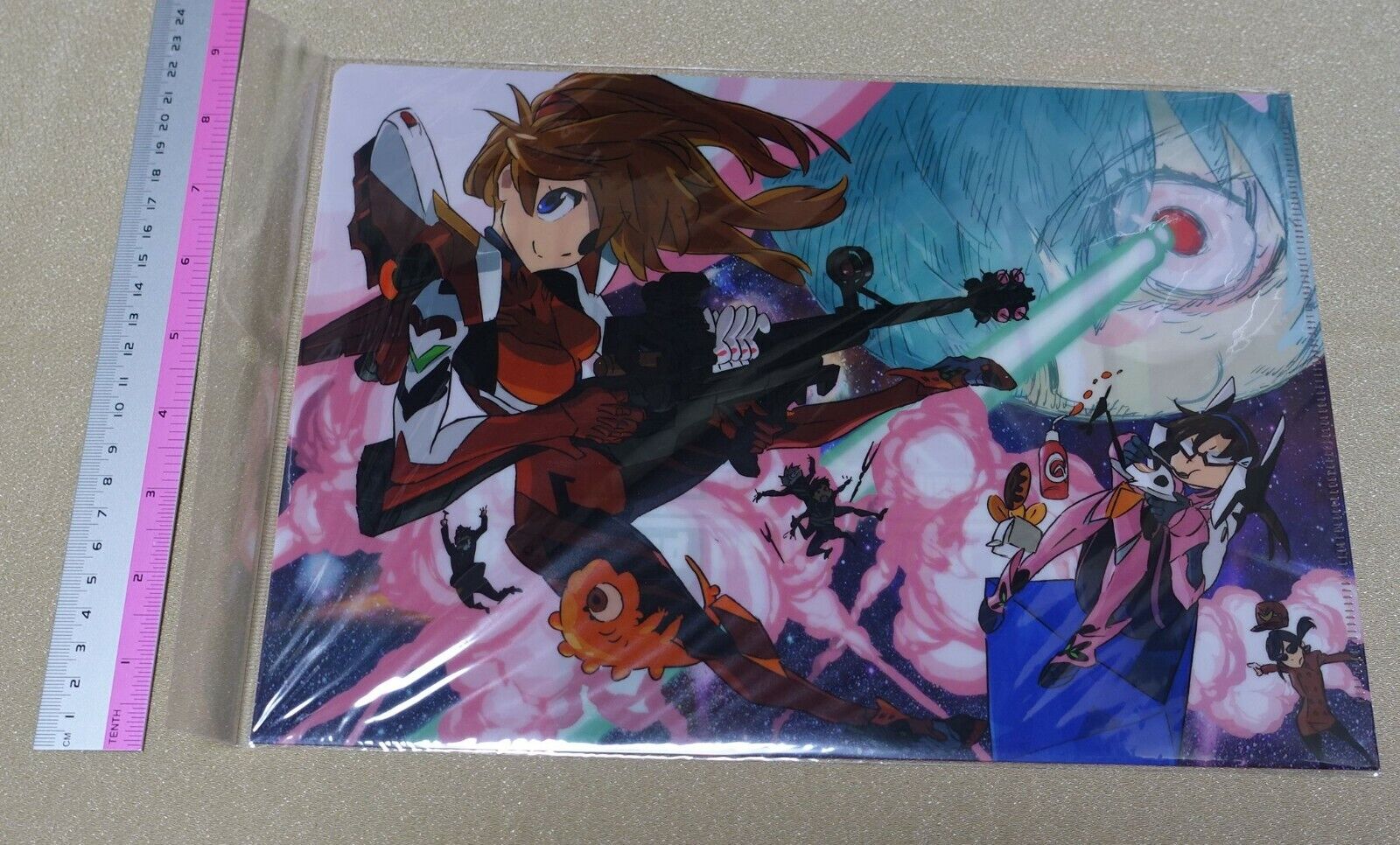 SUSHIO 20th Anniversary Exhibition Event Item PVC Art Sheet EVANGELION