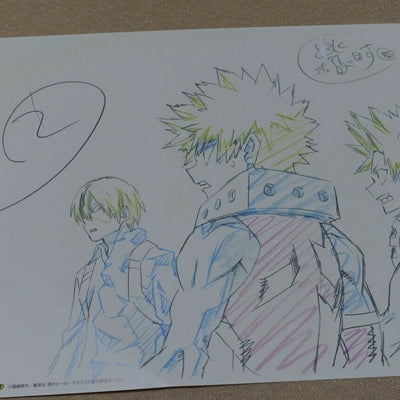 My Hero Academia Print Key Frame Art Sheet Katsuki Shoto Eijiro