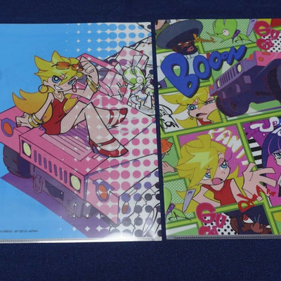 Gainax Panty & Stocking PVC Art Seet Clear File 2 Piece Set B